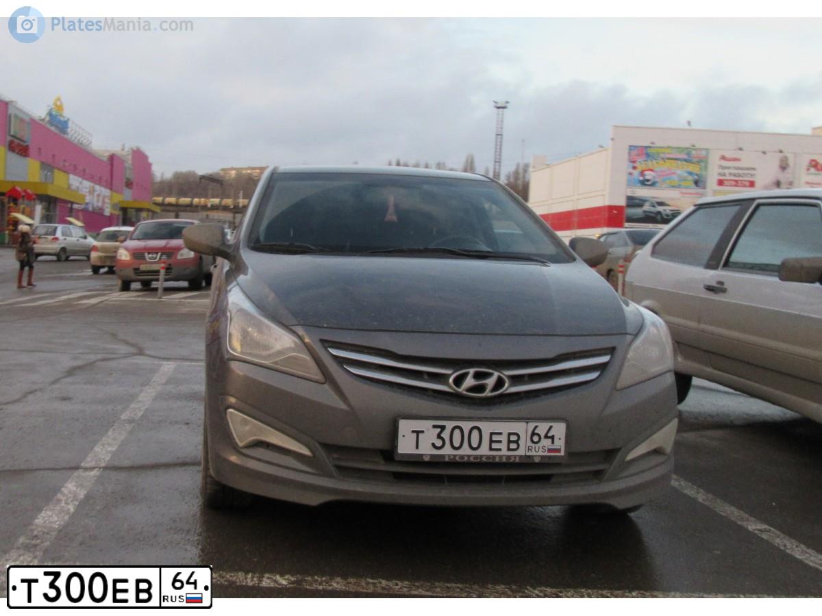 Фото автомобиля HYUNDAI SOLARIS, 2014 — госномер Т300ЕВ64. Цвет: ТЕМНО-СЕРЫЙ