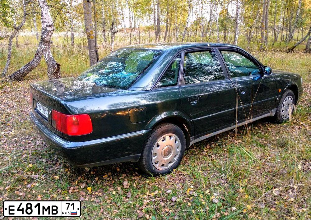 Фото автомобиля AUDI A6, 1995 — госномер Т080МХ71. Цвет: Темно-зеленый