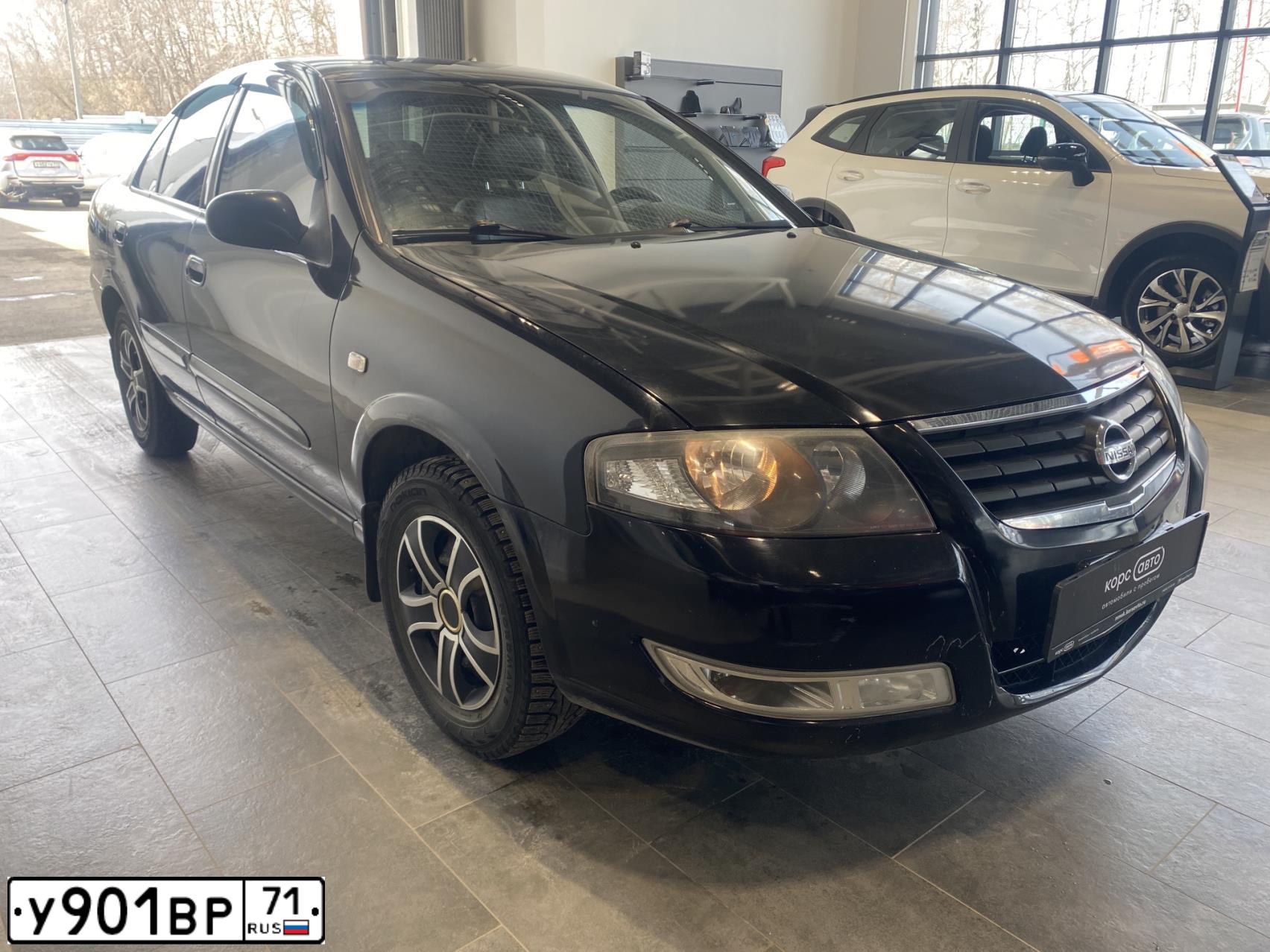 Фото автомобиля NISSAN ALMERA, 2012 — госномер У901ВР71. Цвет: ЧЕРНЫЙ