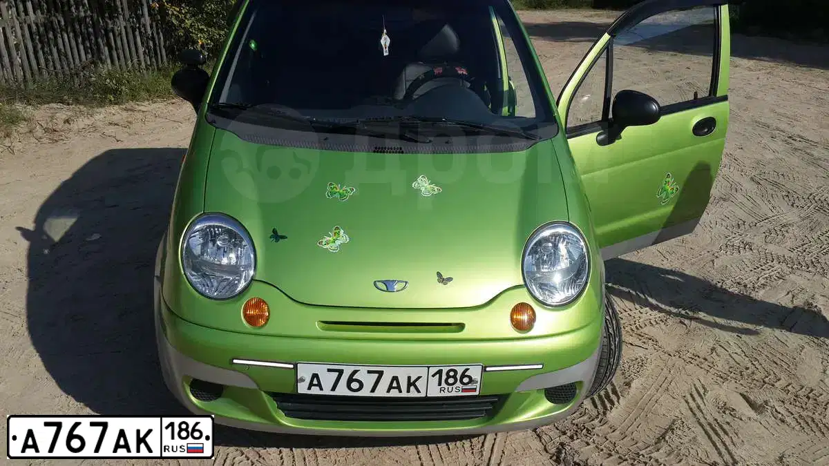 Фото автомобиля DAEWOO MATIZ, 2007 — госномер В139УК89. Цвет: ЗЕЛЕНЫЙ