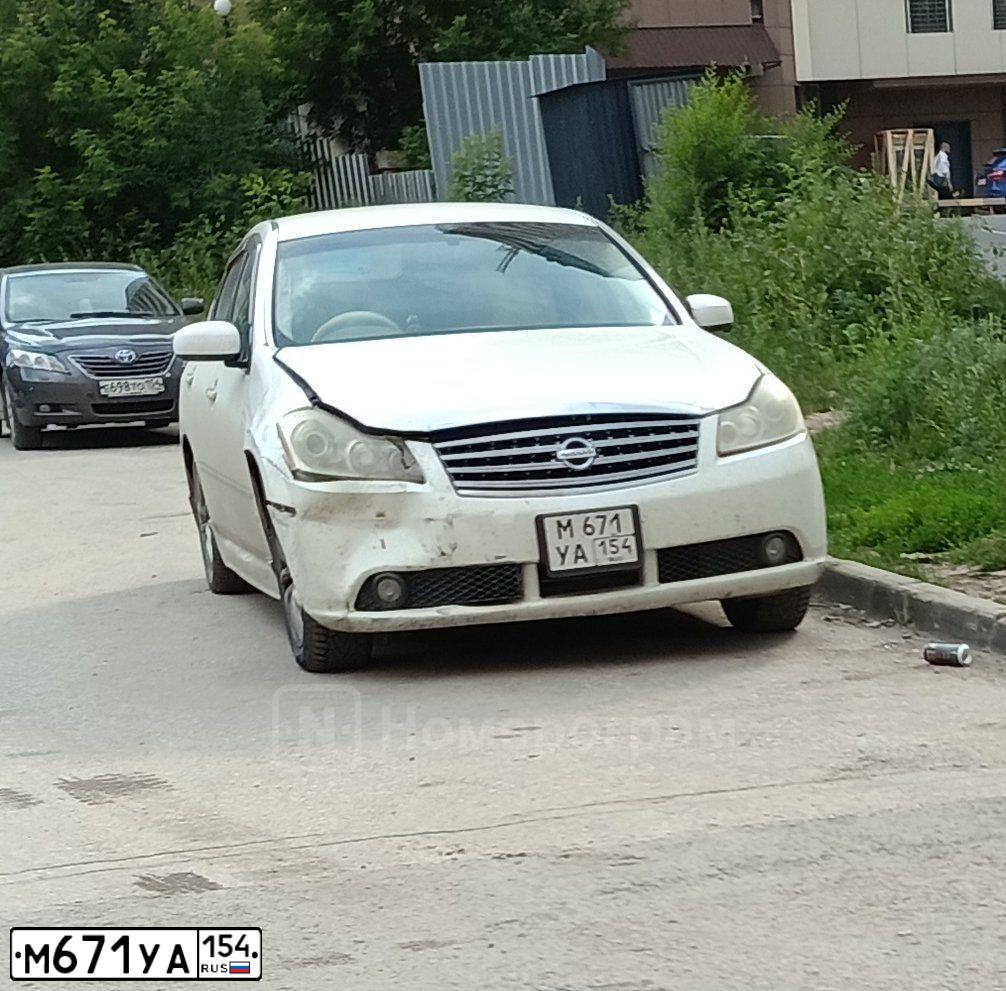 Фото автомобиля NISSAN FUGA(B), 2005 — госномер М671УА154