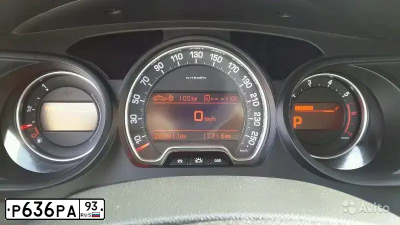 Фото автомобиля CITROEN C5, 2008 — госномер Р636РА93. Цвет: Белый