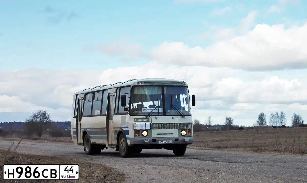 Фото автомобиля PAZ 4234, 2010 — госномер Н986СВ44. Цвет: Белый