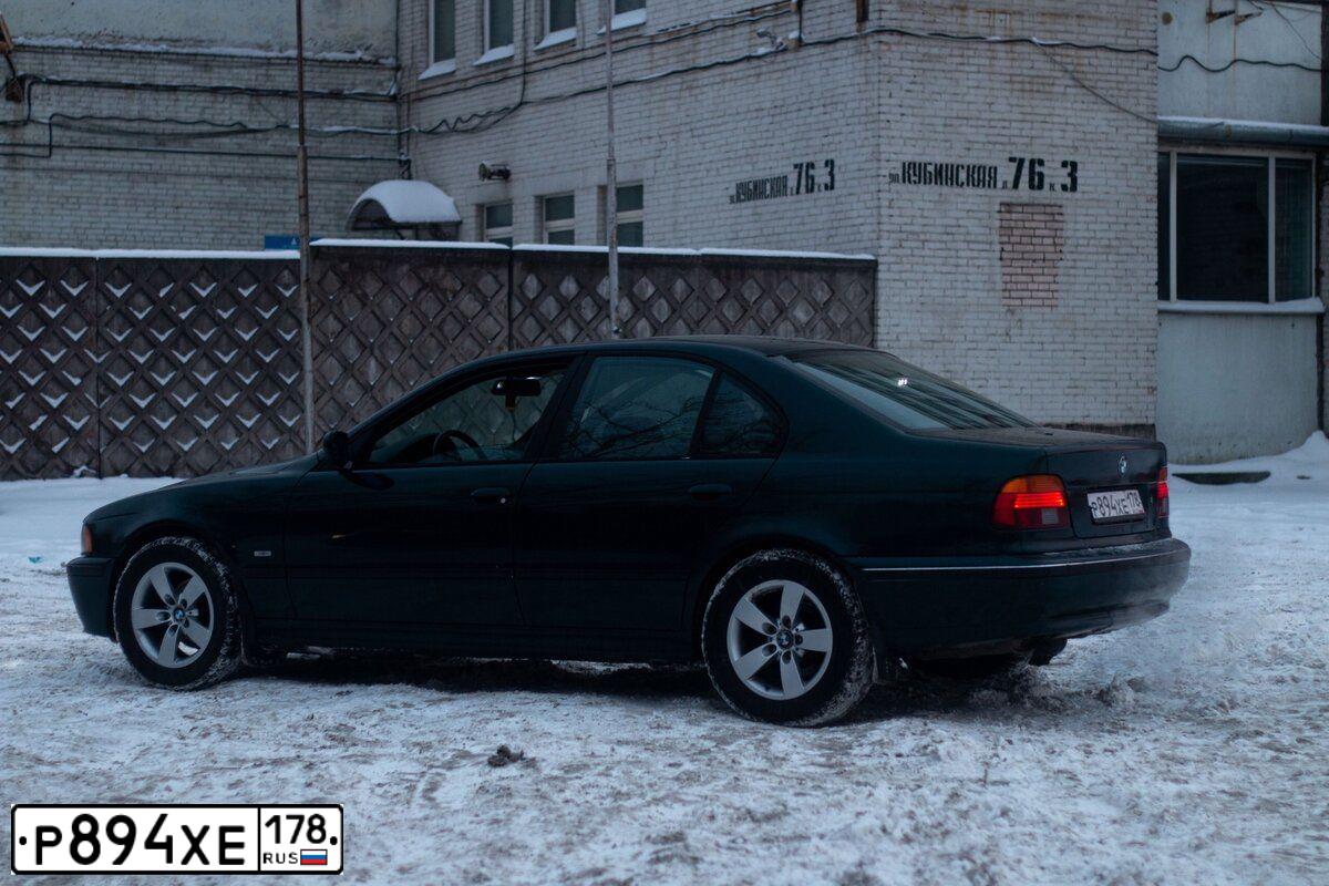 Фото автомобиля BMW 523, 1997 — госномер В488ХК37. Цвет: Темно-зеленый