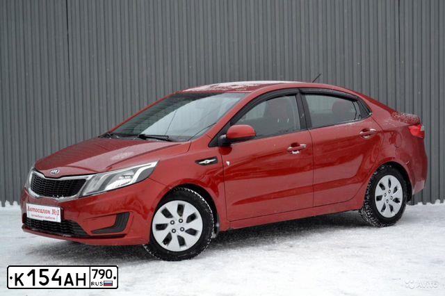 Фото автомобиля KIA RIO, 2011 — госномер К154АН790. Цвет: Красный