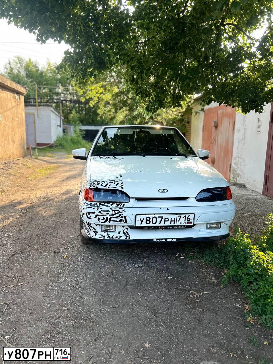 Фото автомобиля LADA 2114 SAMARA, 2013 — госномер У807РН716. Цвет: Белый