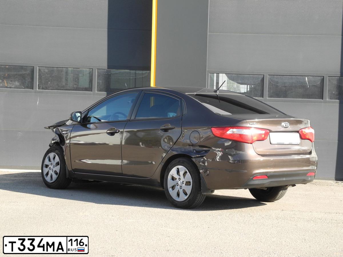 Фото автомобиля KIA RIO, 2014 — госномер С220РЕ716. Цвет: Коричневый