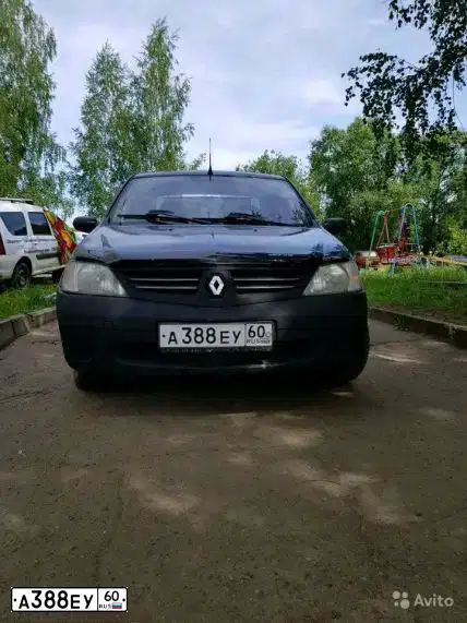 Фото автомобиля RENAULT LOGAN, 2006 — госномер А388ЕУ60. Цвет: СИНИЙ ТЕМНЫЙ