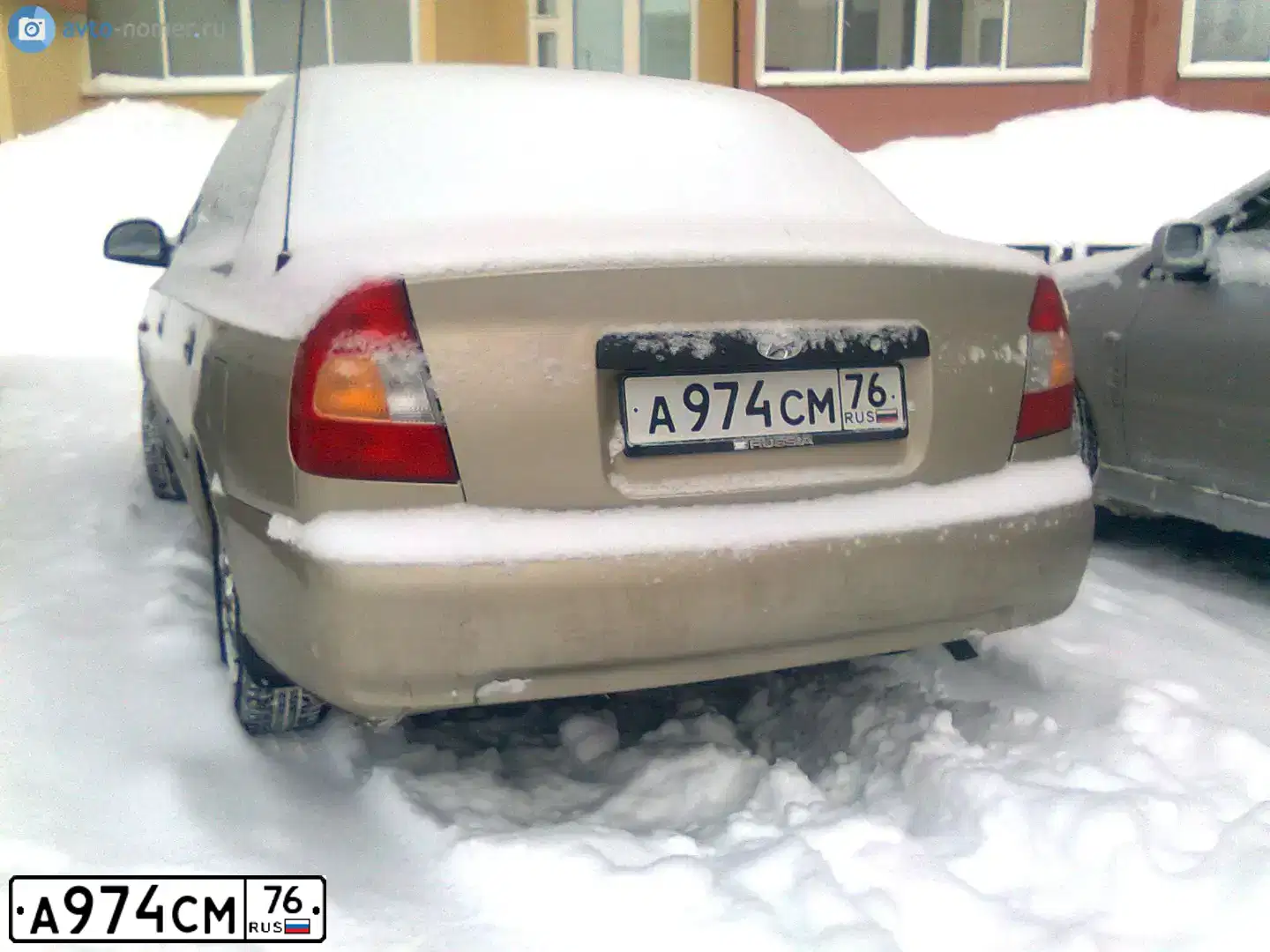 Фото автомобиля HYUNDAI ACCENT, 2004 — госномер Р739МС76