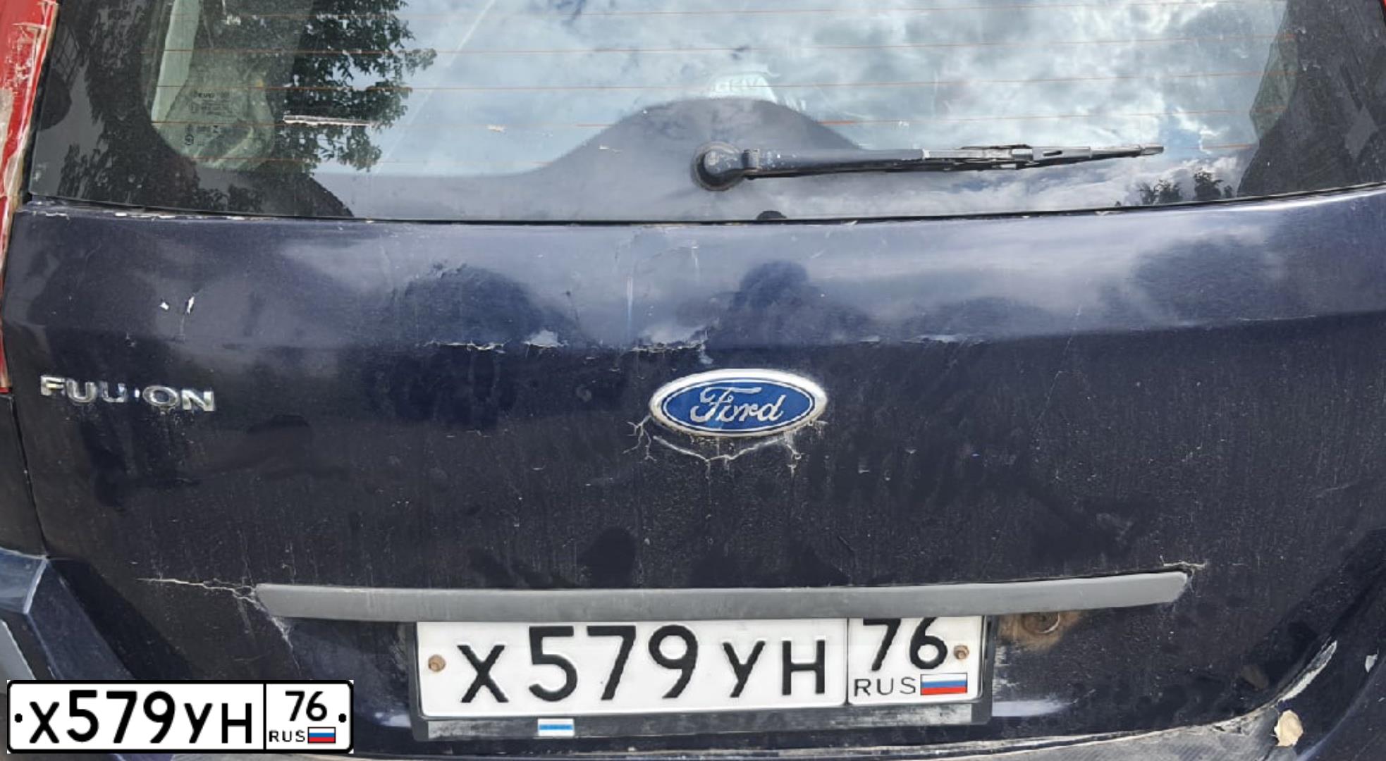 Фото автомобиля FORD FUSION, 2006 — госномер С459НК177. Цвет: Темно-синий