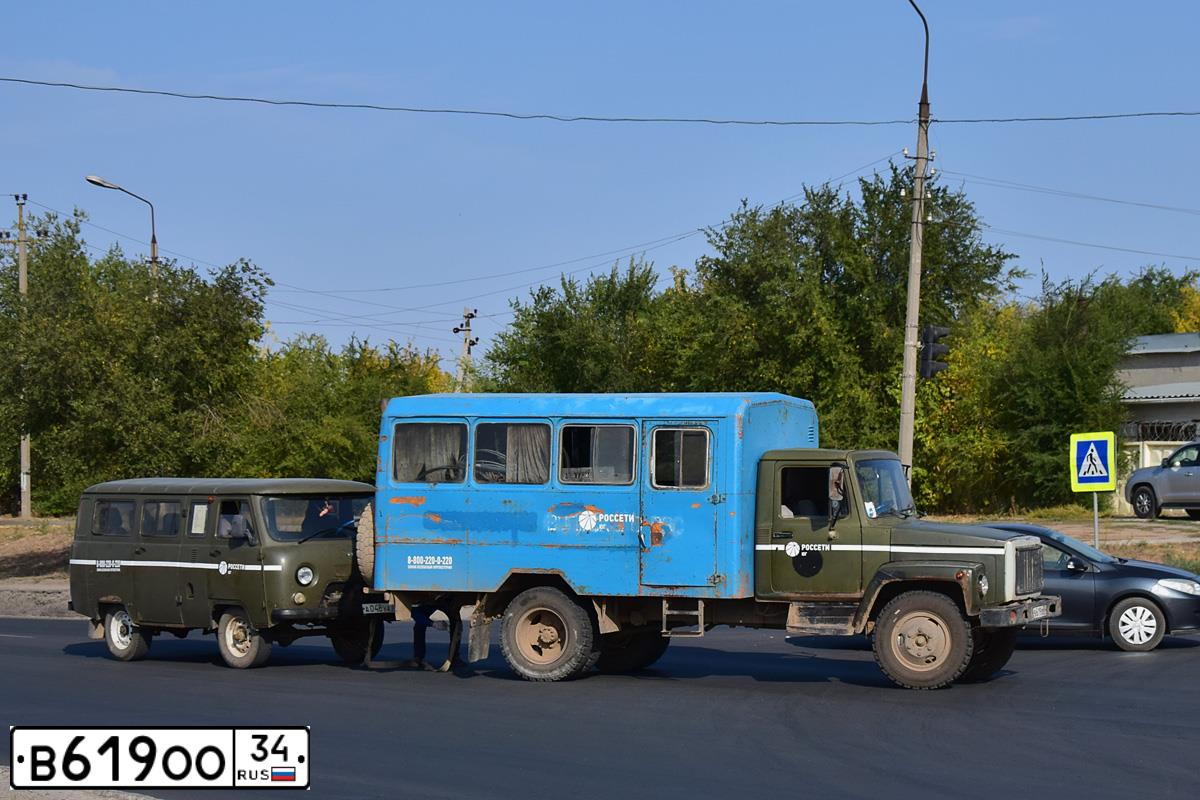 Фото автомобиля GAZ 3307, 1994 — госномер В619ОО34. Цвет: ЗЕЛЕНЫЙ