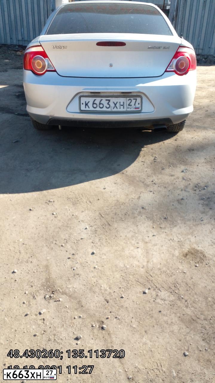 Фото автомобиля GAZ WOLGA SIBER, 2009 — госномер К663ХН27. Цвет: СЕРЕБРИСТЫЙ