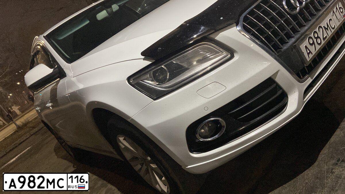 Фото автомобиля AUDI Q5, 2012 — госномер К767ХТ18. Цвет: Белый