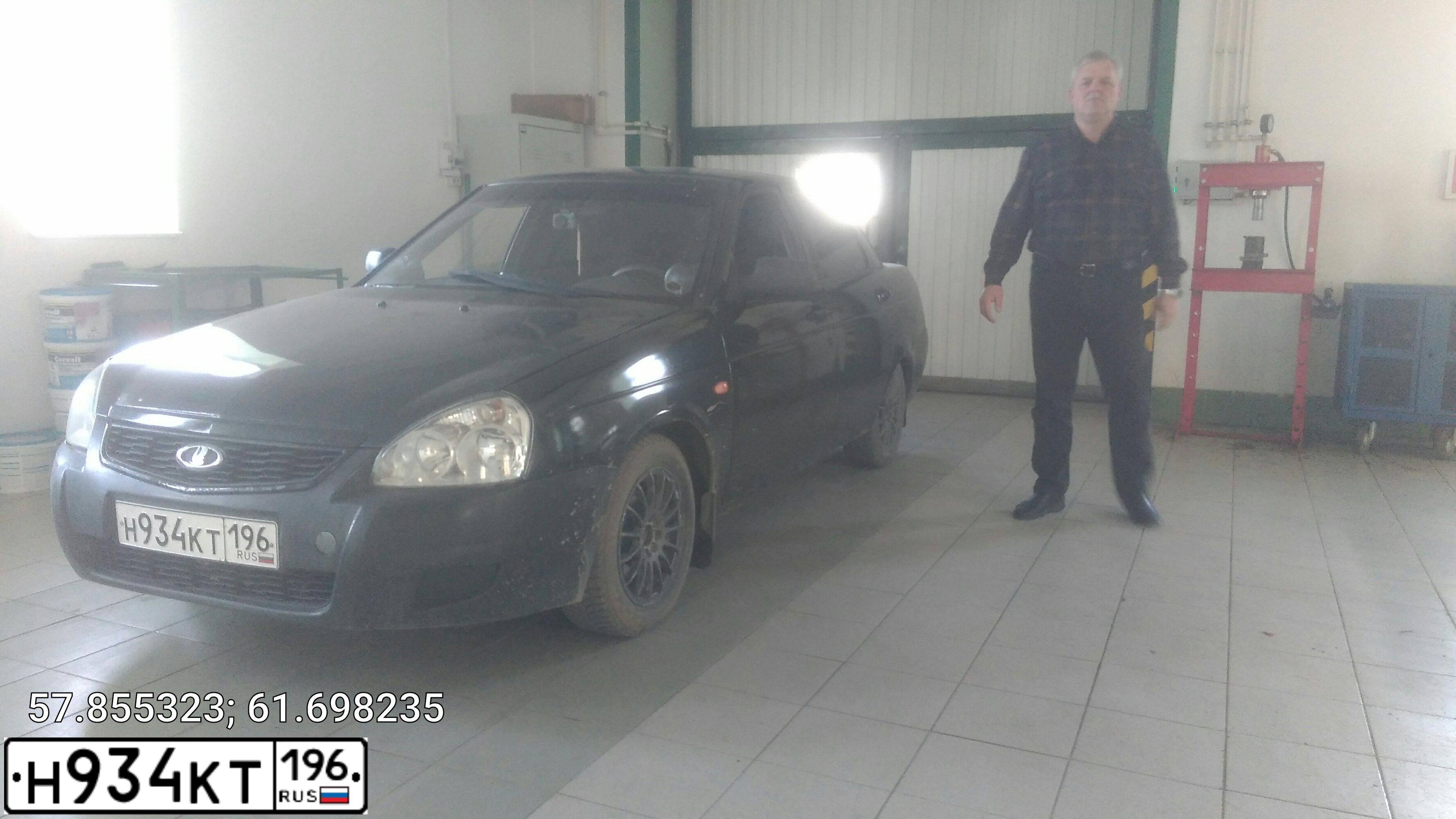Фото автомобиля ЛАДА 217030 ЛАДА ПРИОРА, 2008 — госномер Р876УТ196. Цвет: ЧЕРНЫЙ