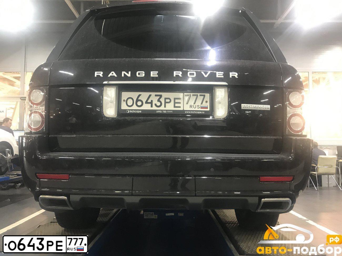 Фото автомобиля LANDROVER RANGE ROVER, 2012 — госномер Т001НТ37. Цвет: Коричневый