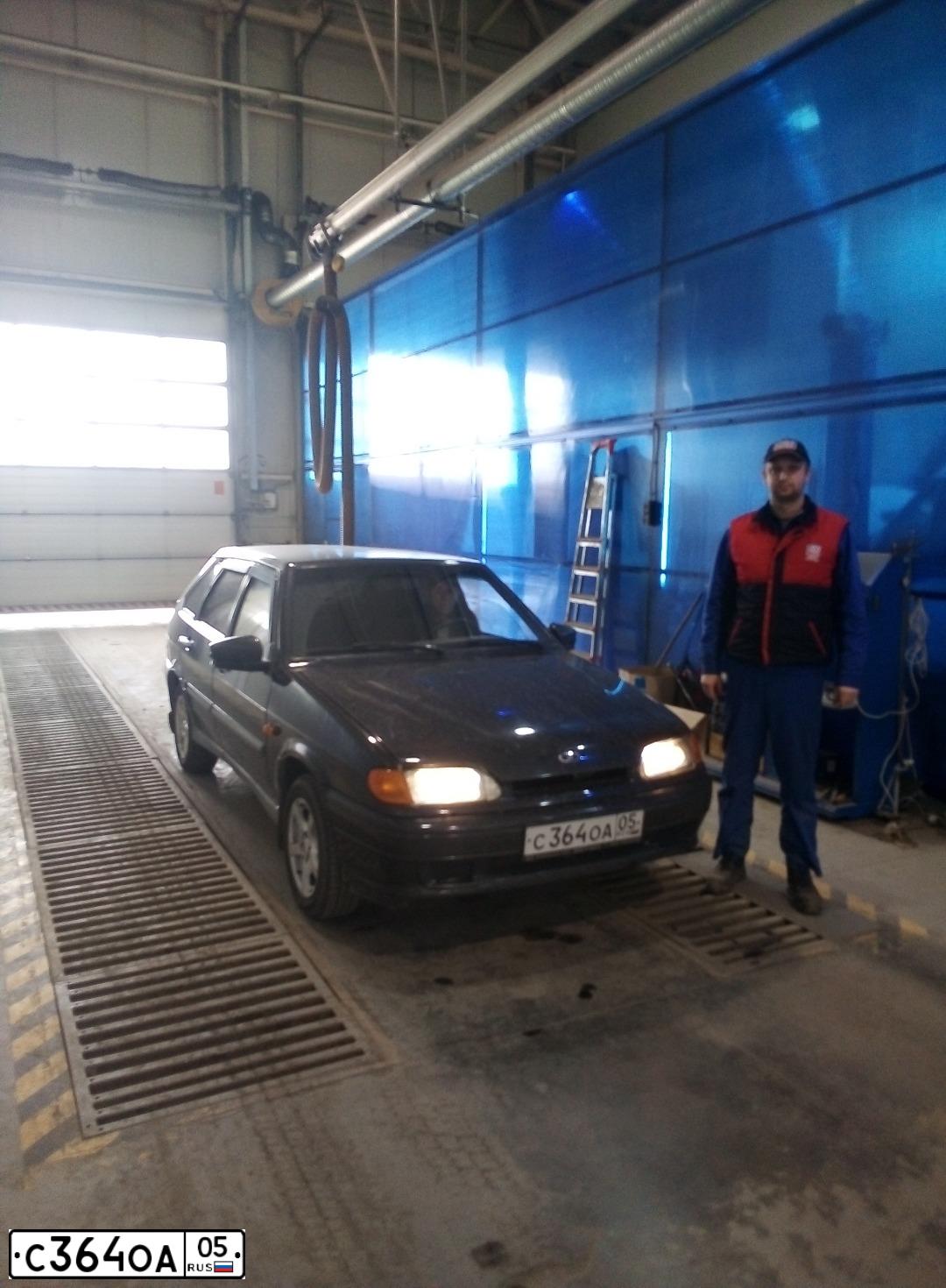 Фото автомобиля VAZ 2114 SAMARA, 2009 — госномер С364ОА05. Цвет: СИНЕ-ЧЕРНЫЙ
