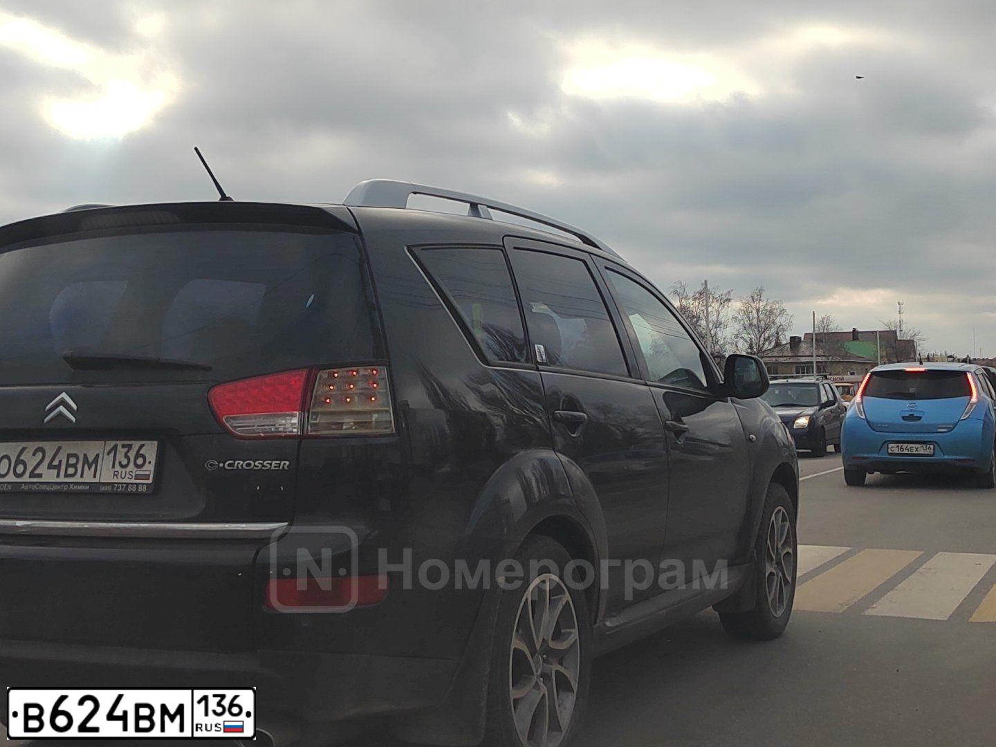 Фото автомобиля LADA 2191 GRANTA, 2014 — госномер В624ВМ136. Цвет: ЧЕРНЫЙ
