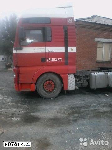 Фото автомобиля MAN TGA 18.XXX /4X2/, 2002 — госномер Н078ТМ56. Цвет: Красный