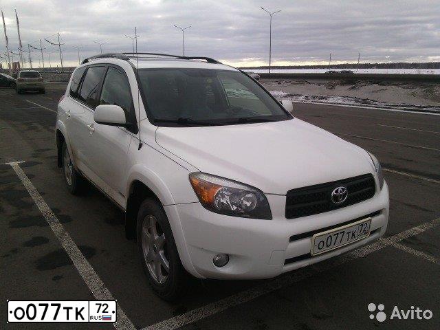 Фото автомобиля TOYOTA RAV4, 2007 — госномер О834РВ154. Цвет: БЕЛЫЙ