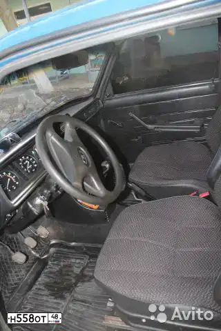 Фото автомобиля LADA 2107, 2004 — госномер Н558ОТ48. Цвет: сине-зеленый