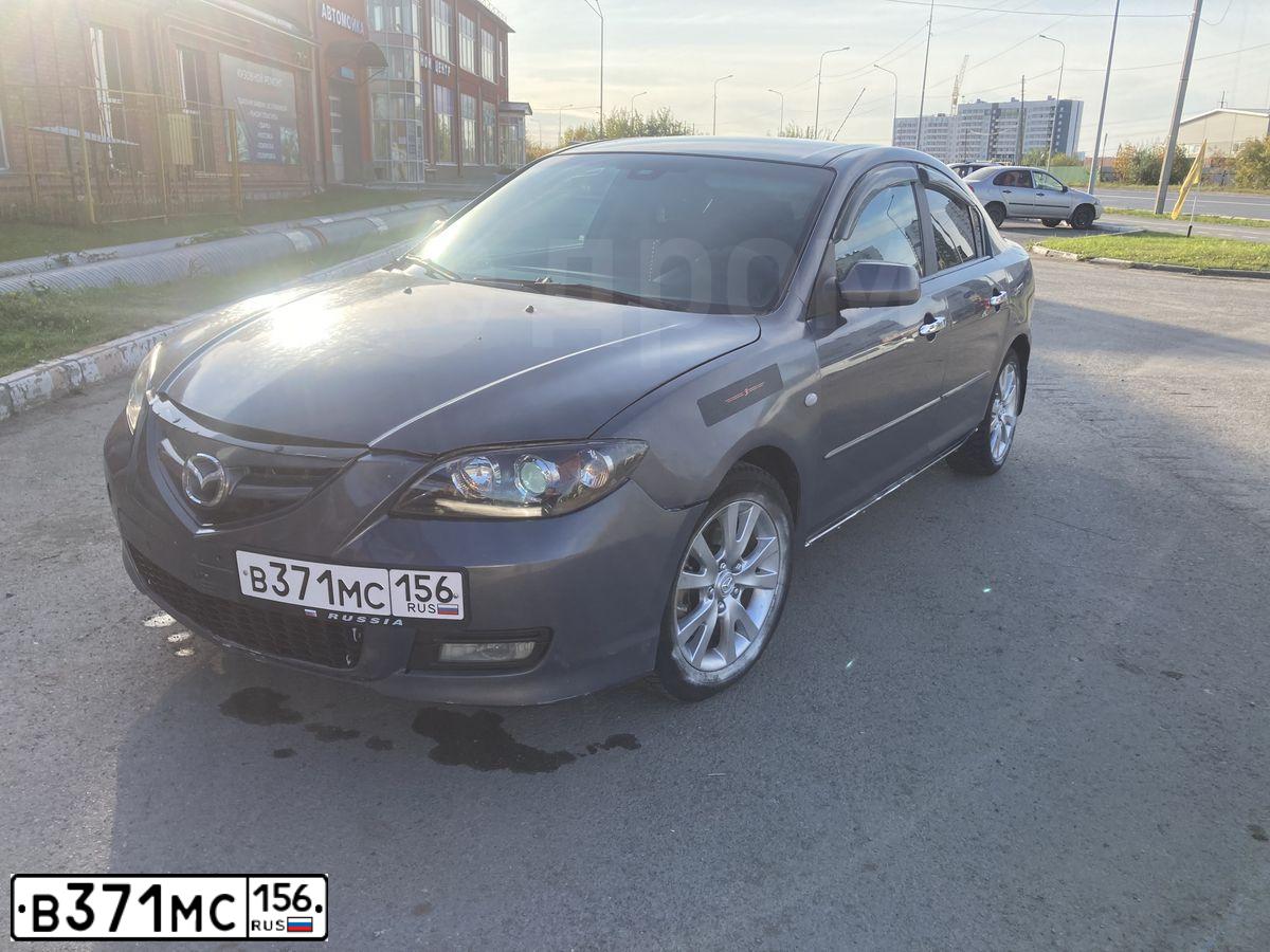 Фото автомобиля MAZDA 3, 2006 — госномер Е470МХ45. Цвет: СЕРЫЙ