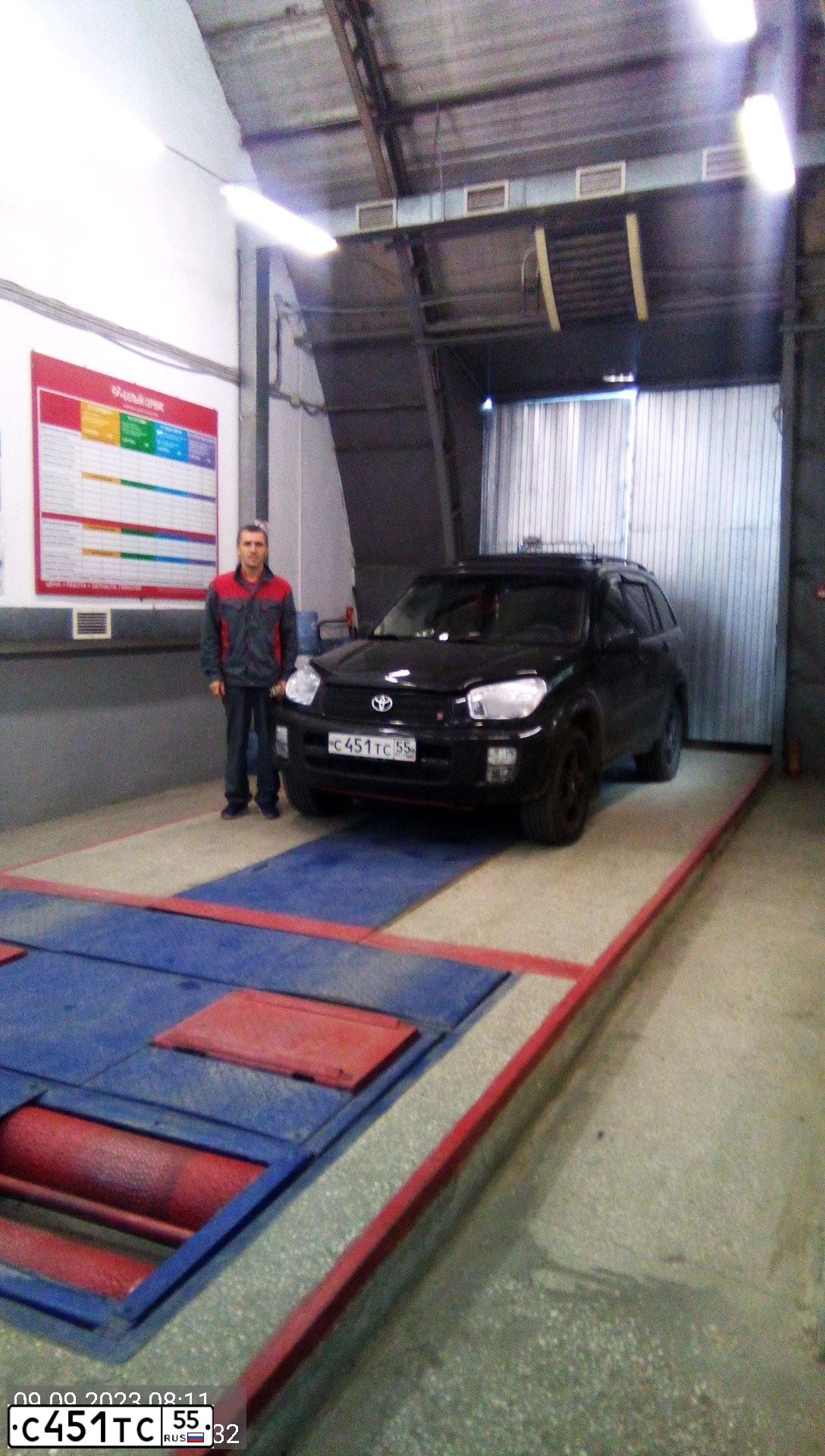 Фото автомобиля TOYOTA RAV4, 2002 — госномер С451ТС55. Цвет: ЧЕРНЫЙ
