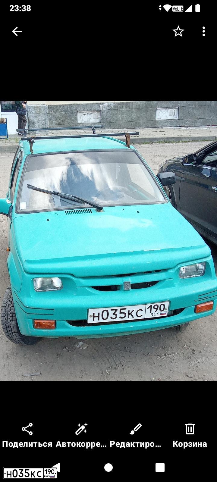 Фото автомобиля SEAZ OKA, 2001 — госномер Н035КС190. Цвет: ЗЕЛЕНЫЙ