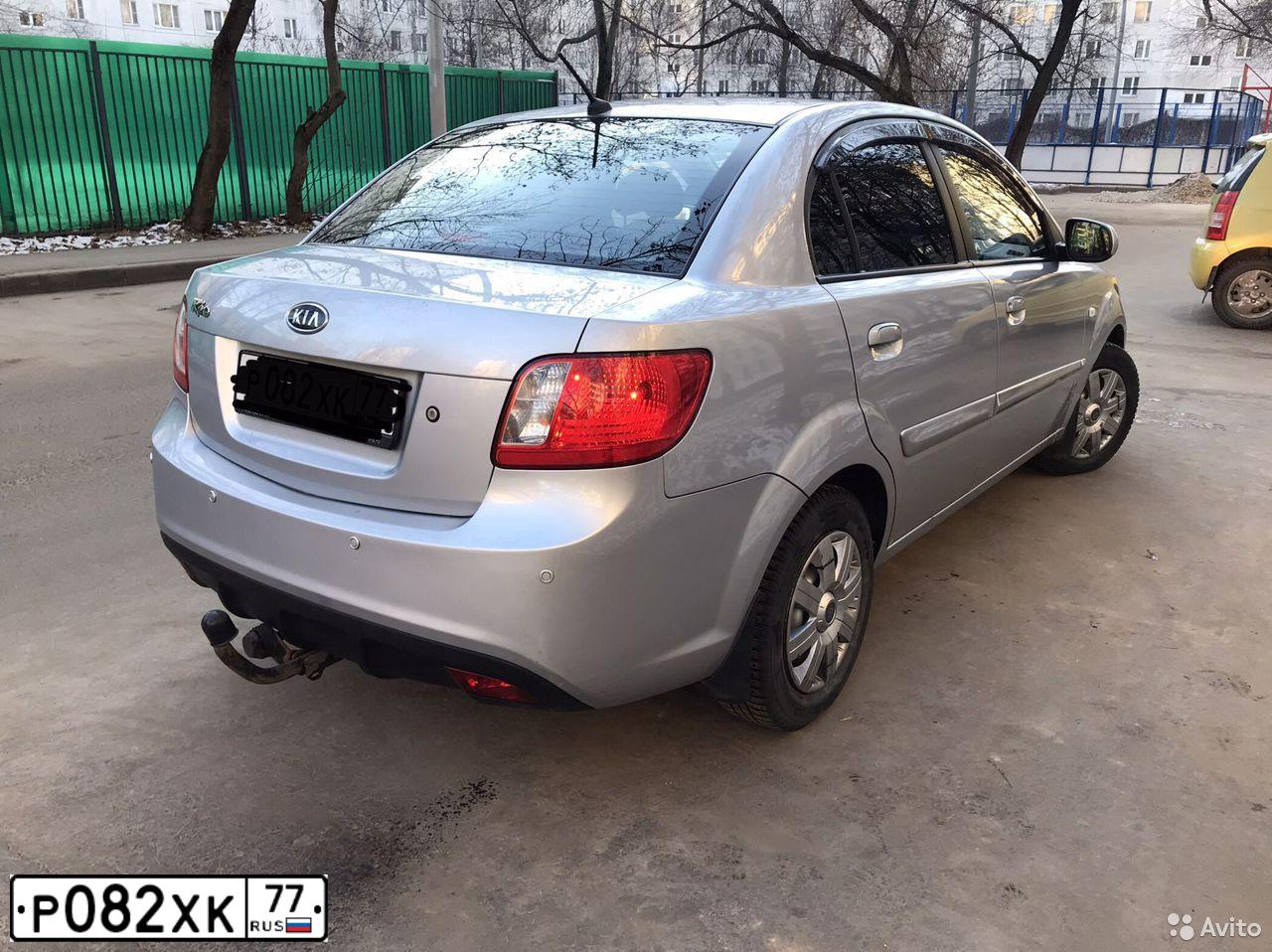Фото автомобиля KIA RIO, 2010 — госномер А578ВН797. Цвет: Серебристый