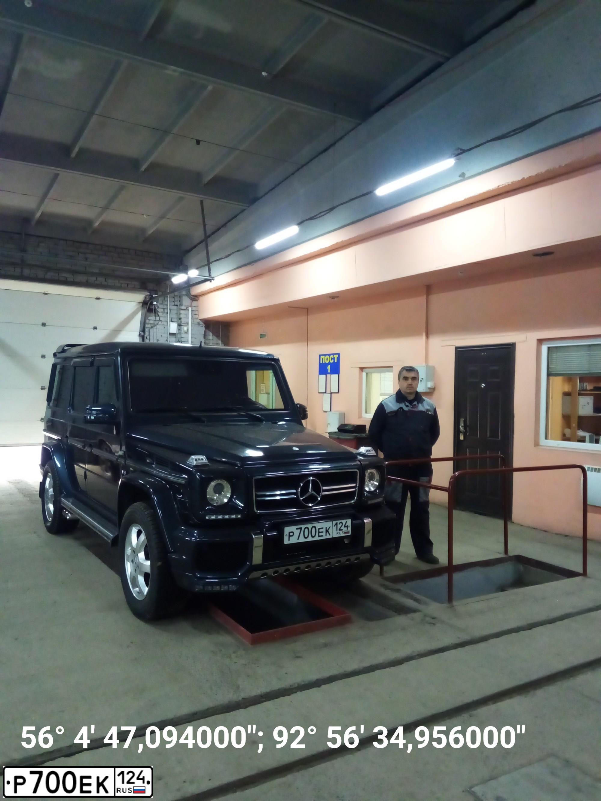 Фото автомобиля MERCEDES G-KLASSE, 2001 — госномер А088КР124. Цвет: ЧЕРНО-СИНИЙ