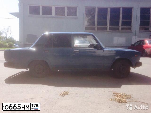 Фото автомобиля LADA 2107, 2007 — госномер О665НМ178. Цвет: СИНИЙ