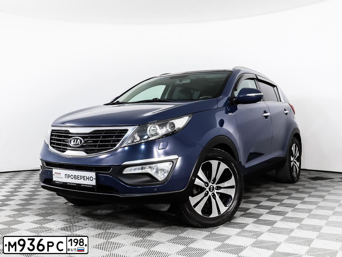 Фото автомобиля KIA SPORTAGE, 2011 — госномер К941ОТ147. Цвет: синий