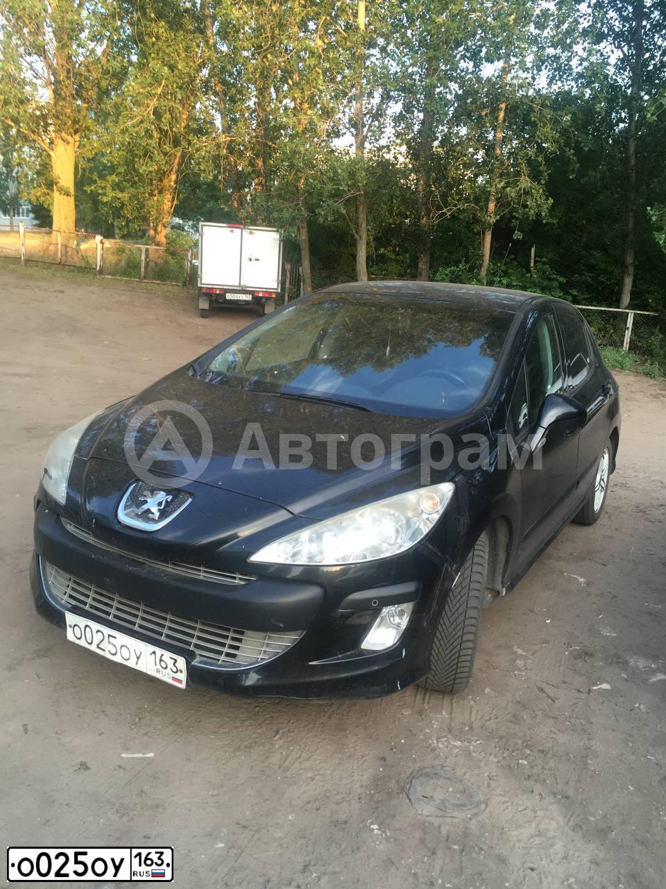 Фото автомобиля PEUGEOT 308, 2010 — госномер Х254МХ763. Цвет: ЧЕРНЫЙ
