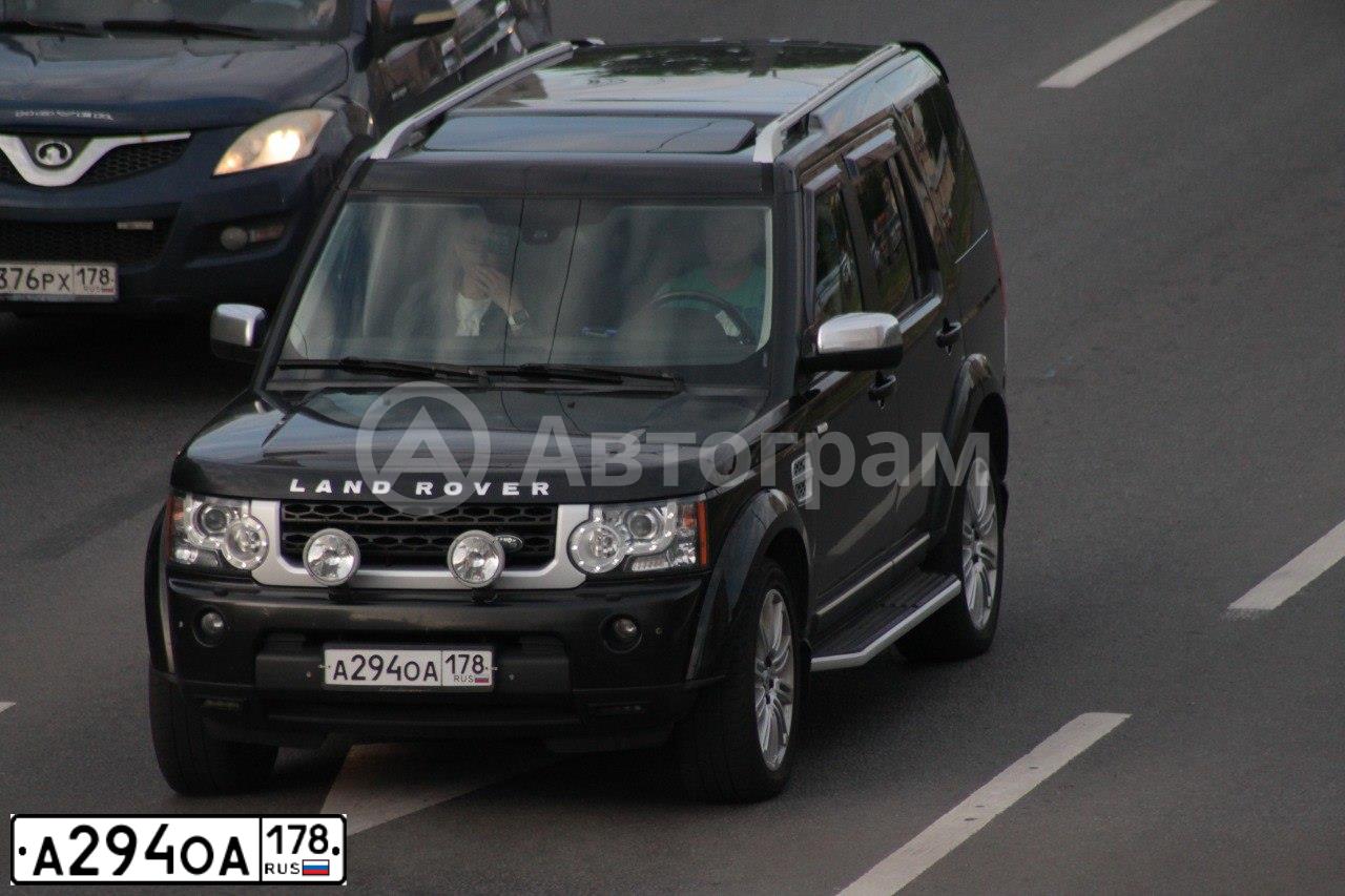 Фото автомобиля LANDROVER DISCOVERY, 2012 — госномер А010АА47. Цвет: ЧЕРНЫЙ