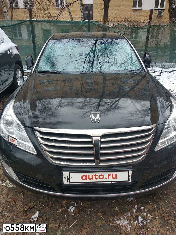 Фото автомобиля HYUNDAI EQUUS, 2014 — госномер Т369ХМ73. Цвет: ЧЕРНЫЙ