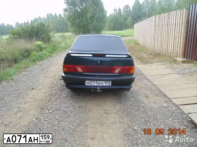 Фото автомобиля LADA 2115 SAMARA, 2002 — госномер А071АН159. Цвет: Темно-зеленый