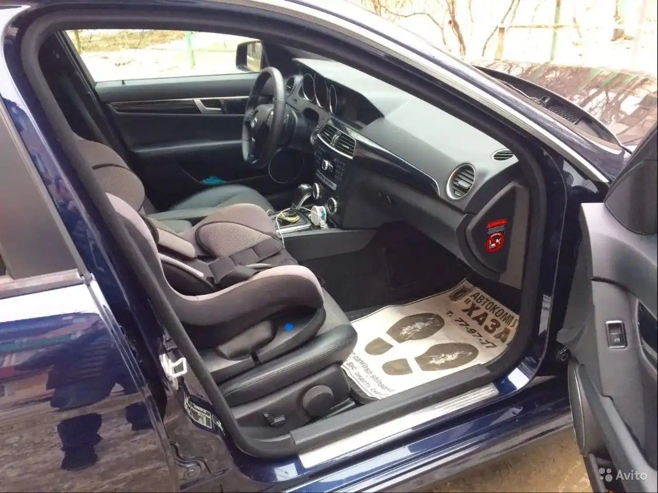 Фото автомобиля LADA 2170 PRIORA, 2012 — госномер А077ХХ08. Цвет: Сине-Черный