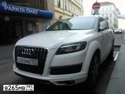 Фото автомобиля AUDI Q7, 2011 — госномер В265МВ197. Цвет: БЕЛЫЙ