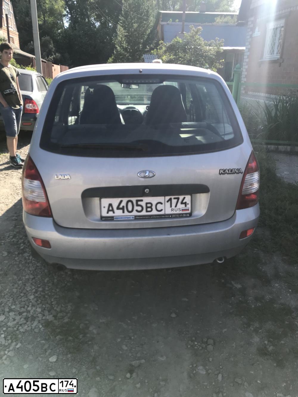 Фото автомобиля LADA 1117 KALINA, 2008 — госномер А405ВС174. Цвет: СЕРЕБРИСТЫЙ