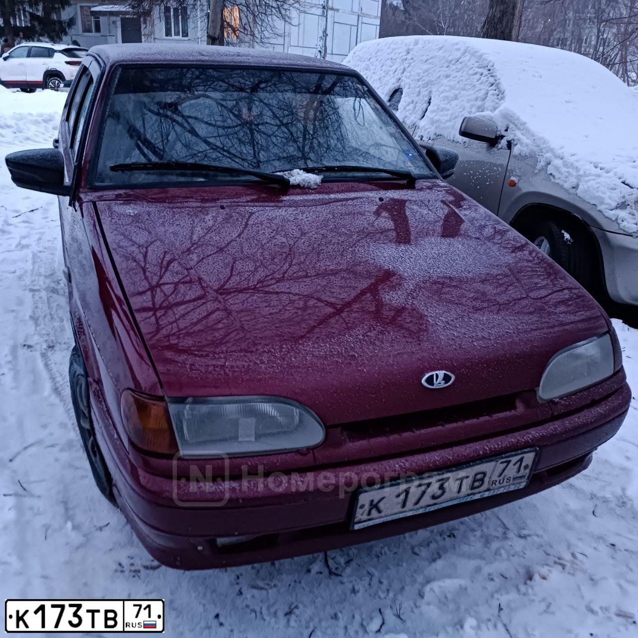 Фото автомобиля LADA 2115 SAMARA, 2005 — госномер К173ТВ71. Цвет: ТЕМНО-МАЛИНОВЫЙ