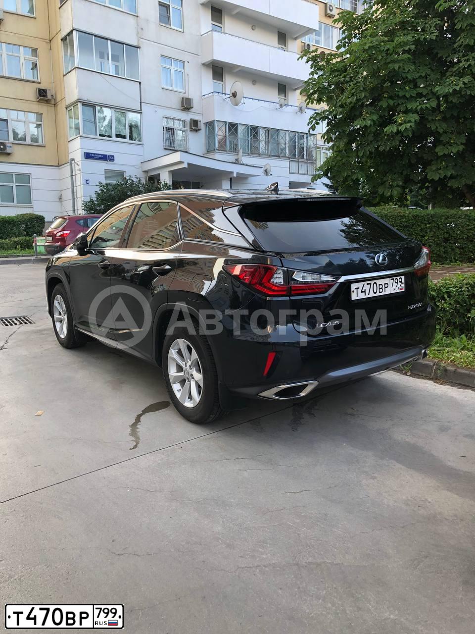 Фото автомобиля LEXUS RX, 2017 — госномер Т470ВР799. Цвет: ЧЕРНЫЙ