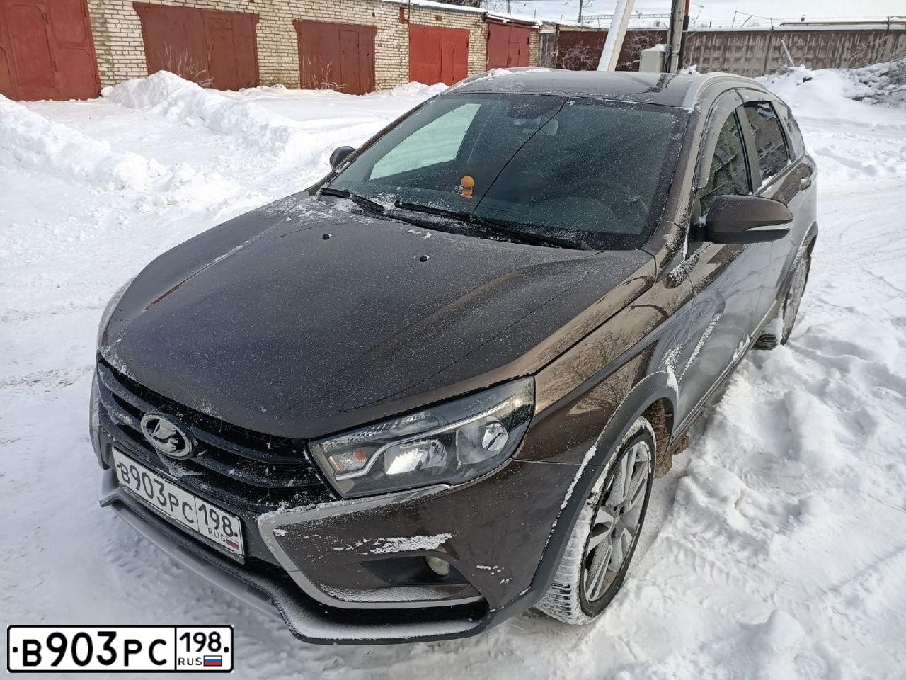 Фото автомобиля LADA VESTA, 2019 — госномер К954ТР21. Цвет: Коричневый