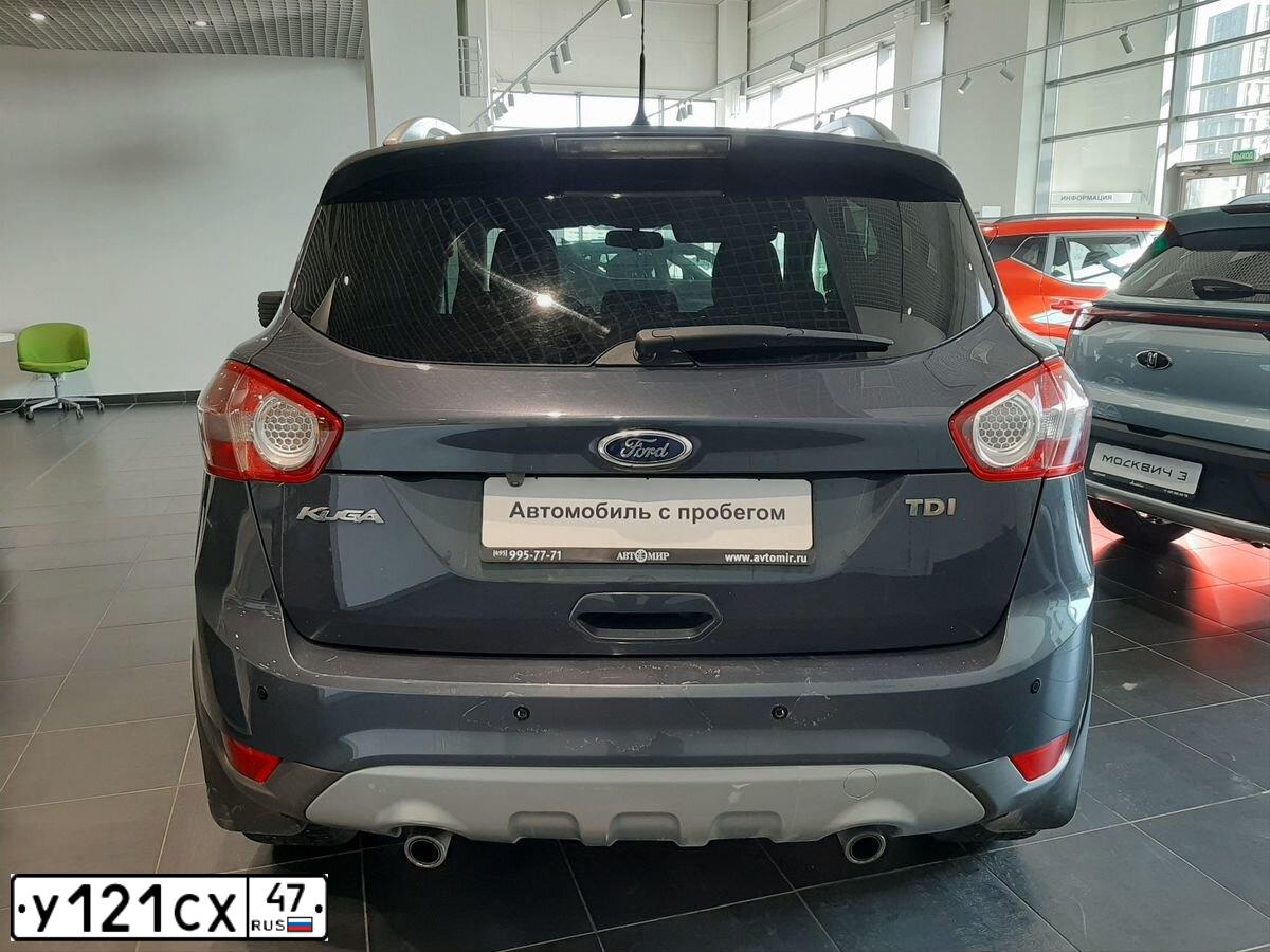Фото автомобиля FORD KUGA, 2012 — госномер У121СХ47. Цвет: Серо-Синий