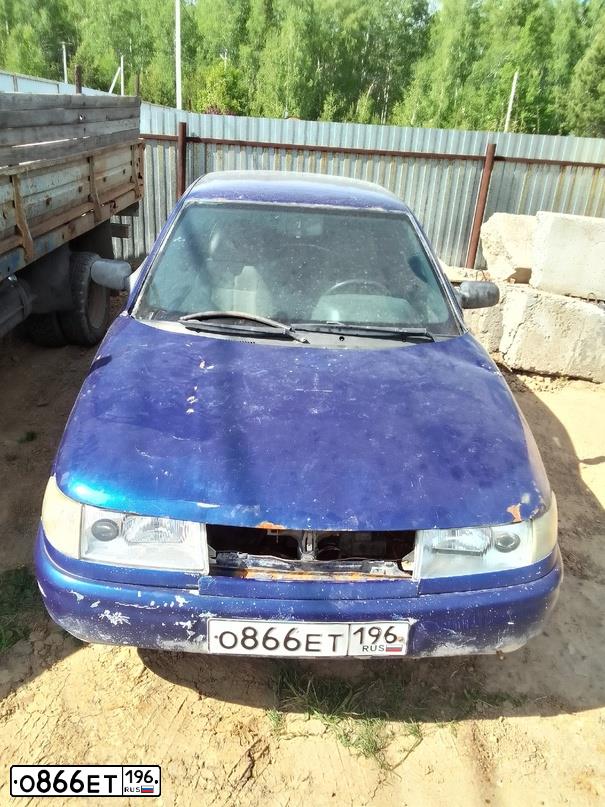 Фото автомобиля LADA 2110, 2003 — госномер О866ЕТ196. Цвет: СЕРЕБРИСТЫЙ ЯРКО-СИНИЙ