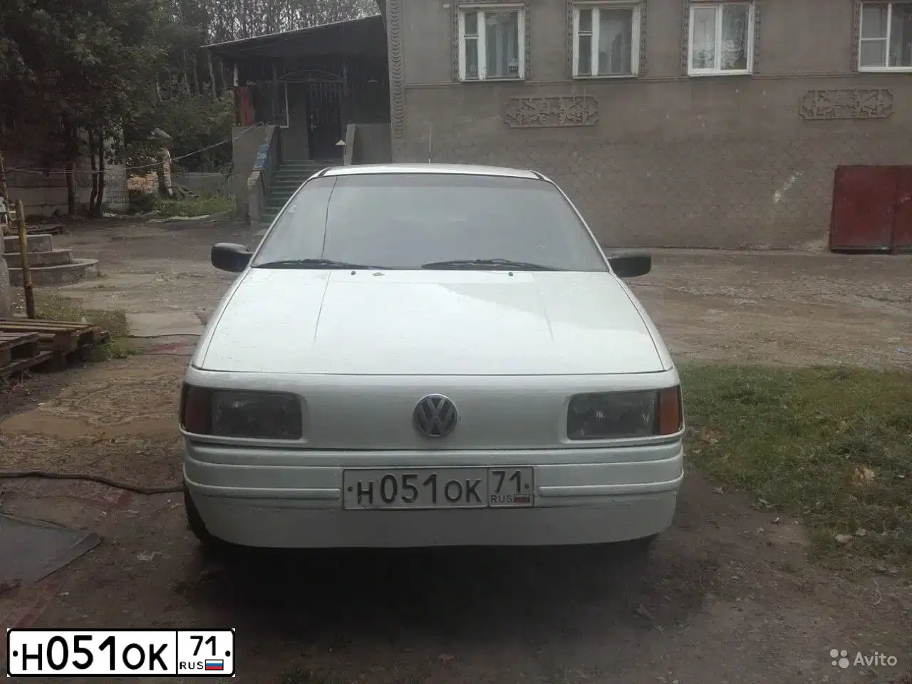 Фото автомобиля VOLKSWAGEN PASSAT, 1991 — госномер Н051ОК71. Цвет: Белый
