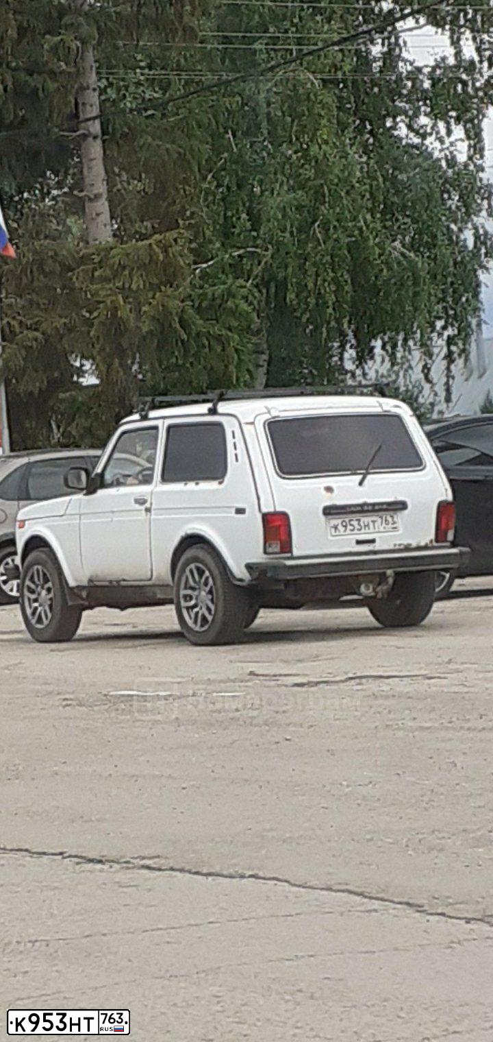 Фото автомобиля LADA 2121 NIVA, 2007 — госномер К953НТ763. Цвет: ЯРКО-БЕЛЫЙ