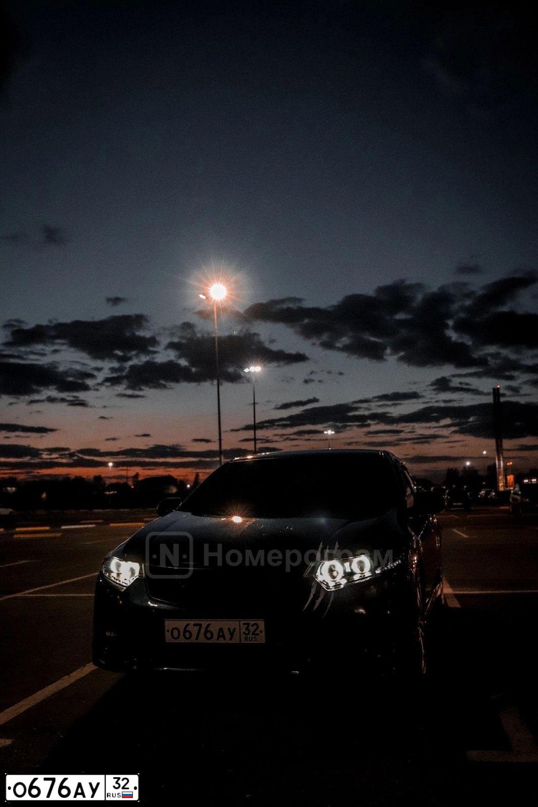 Фото автомобиля HONDA ACCORD, 2008 — госномер О676АУ32. Цвет: ЧЕРНЫЙ