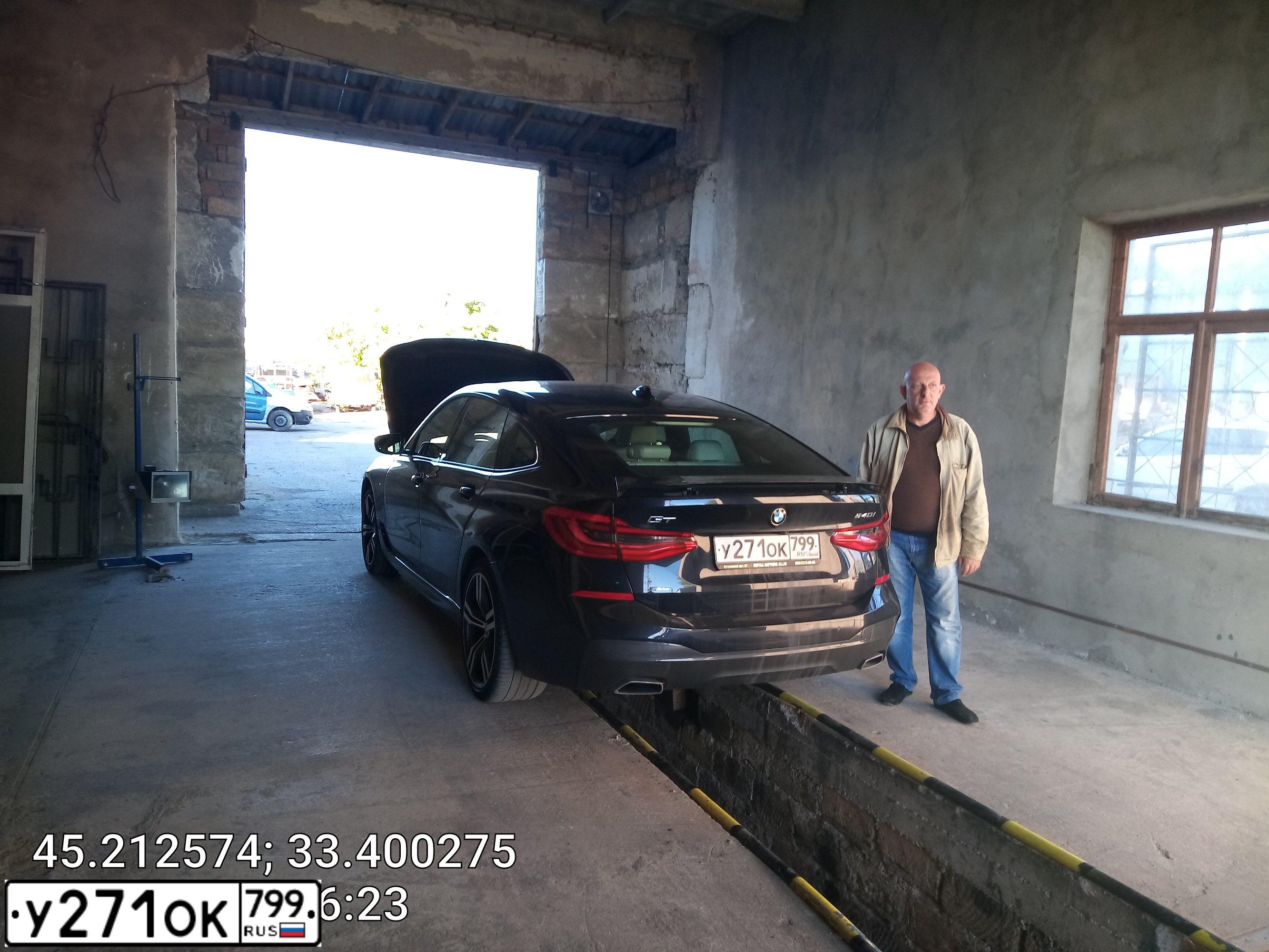 Фото автомобиля BMW 640I, 2019 — госномер Н233МР82. Цвет: ЧЕРНЫЙ