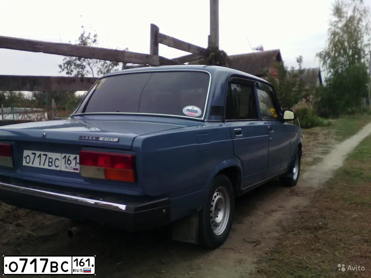Фото автомобиля LADA 2107, 2007 — госномер Р866ТВ126. Цвет: синий