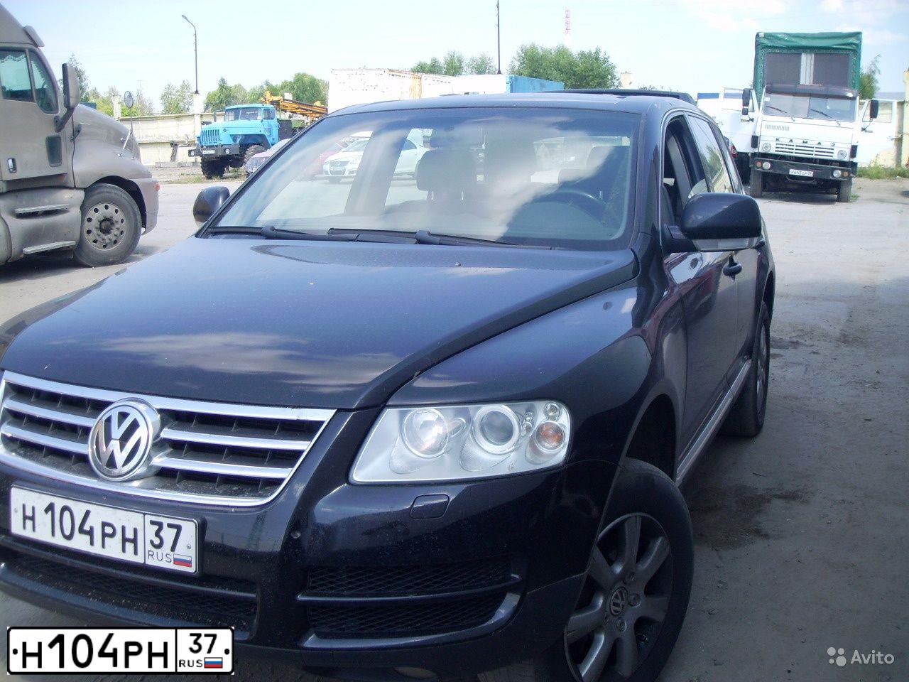 Фото автомобиля VOLKSWAGEN TOUAREG, 2005 — госномер К600ВА180. Цвет: ЧЕРНЫЙ