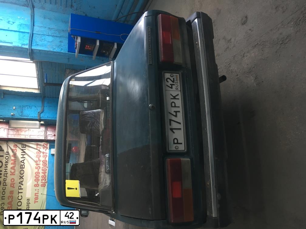 Фото автомобиля LADA 2107 LADA, 2000 — госномер Р174РК42. Цвет: сине-зеленый